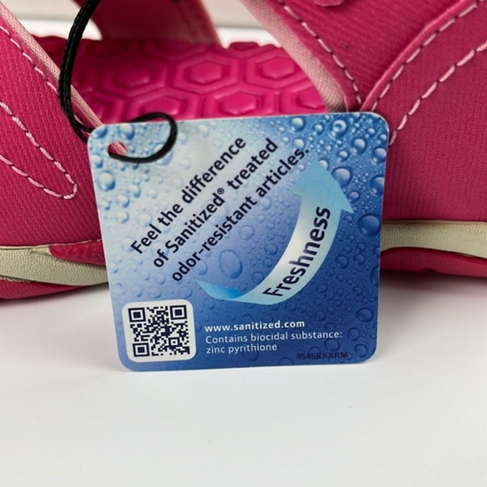 Timberland Perkins Row 2-Strap Pink Girls Sandals 2498A Size 7 Big Kids - Picture 10 of 11